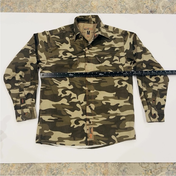 RedHead Silent Hide Camo Shirt Size Mens Medium Button Down Hunting Bass Pro - Picture 3 of 8
